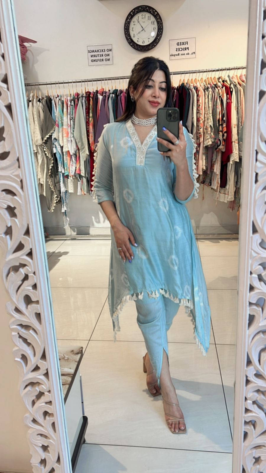 POWDER BLUE TULIP PANTS CO-ORD