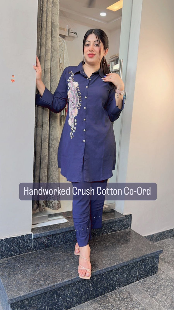 HANDWORKED CRUSH COTTON CO-ORD