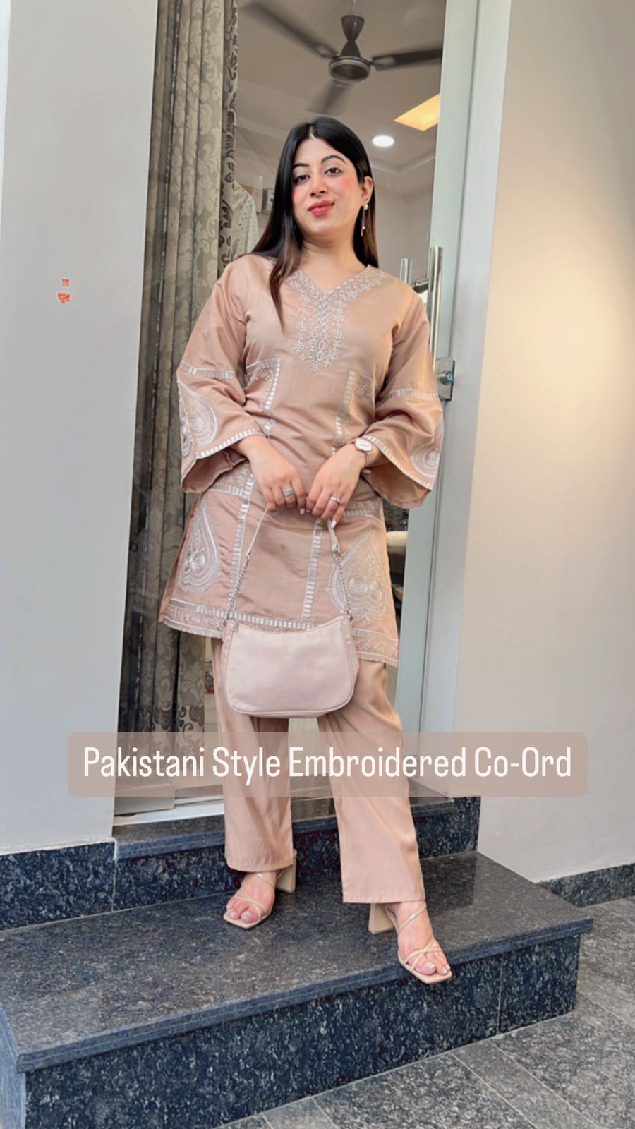 Pakistani Cod Set PAKISTANI STYLE EMBROIDERED CO-ORD SET β LABELSARAH.COM