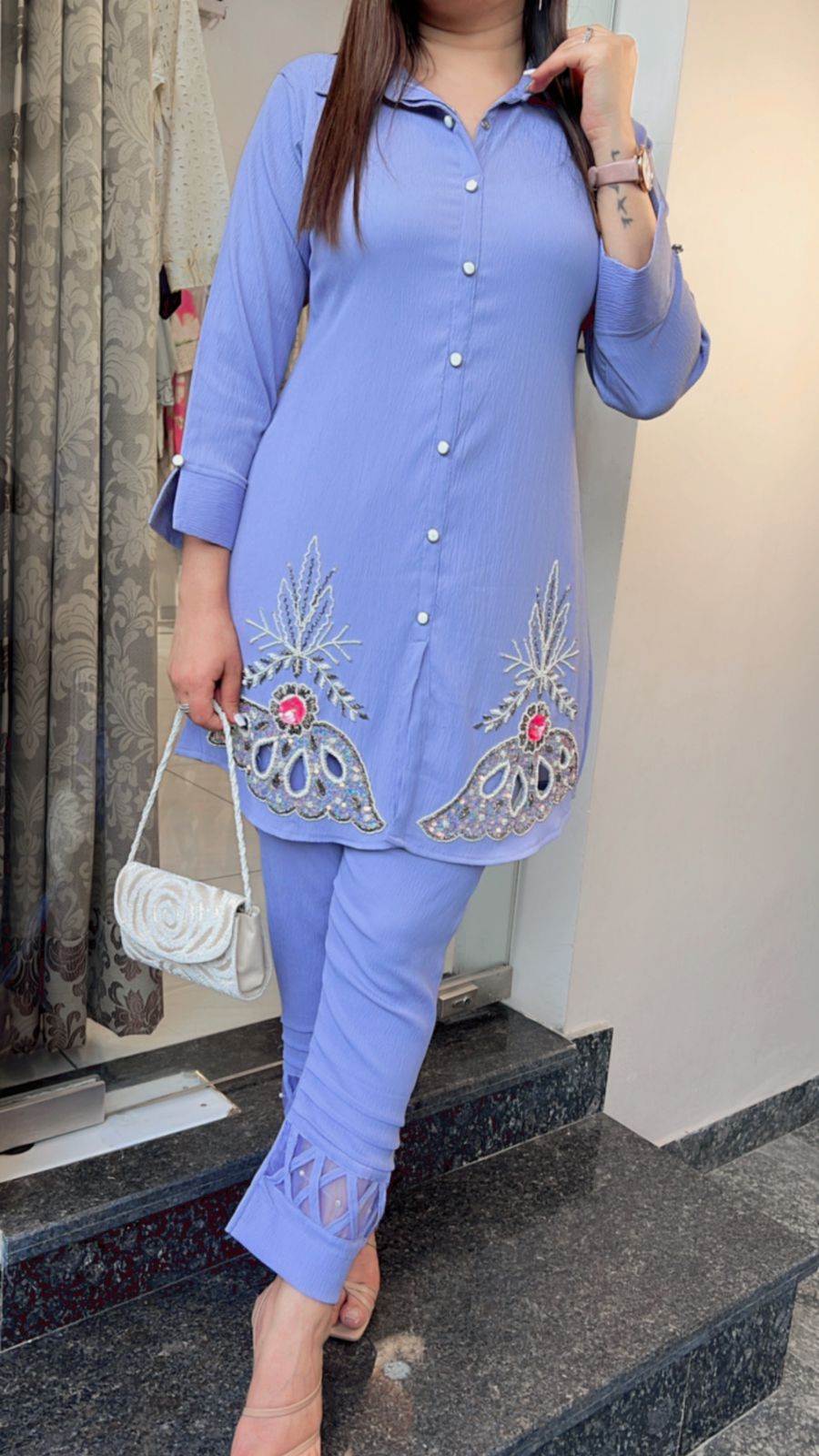 LILAC BLUSH HANDWORKED CO-ORD