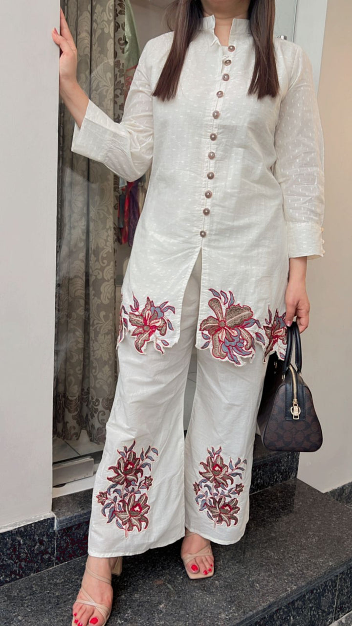 WHITE COTTON CO-ORD