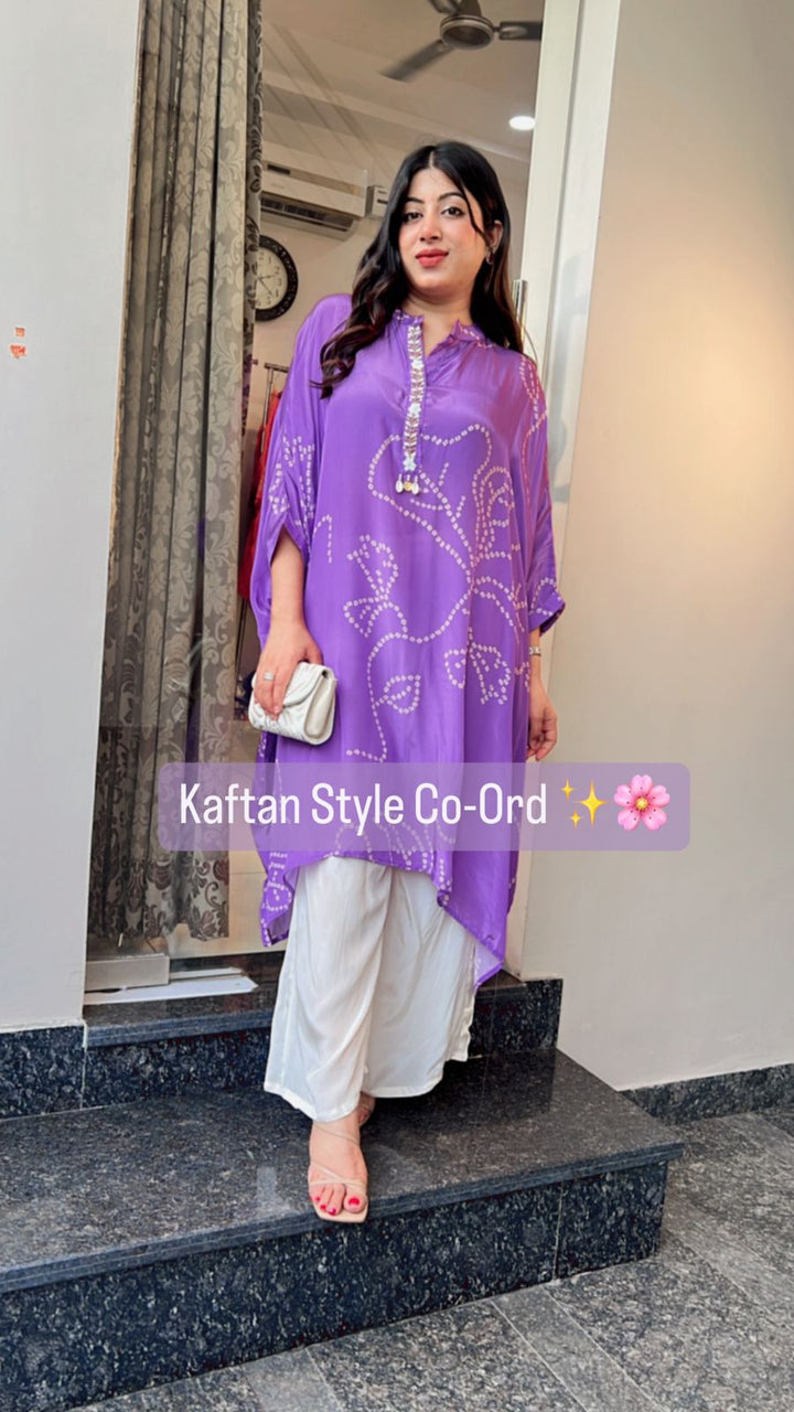 PURPLE KAFTAN STYLE CO-ORD