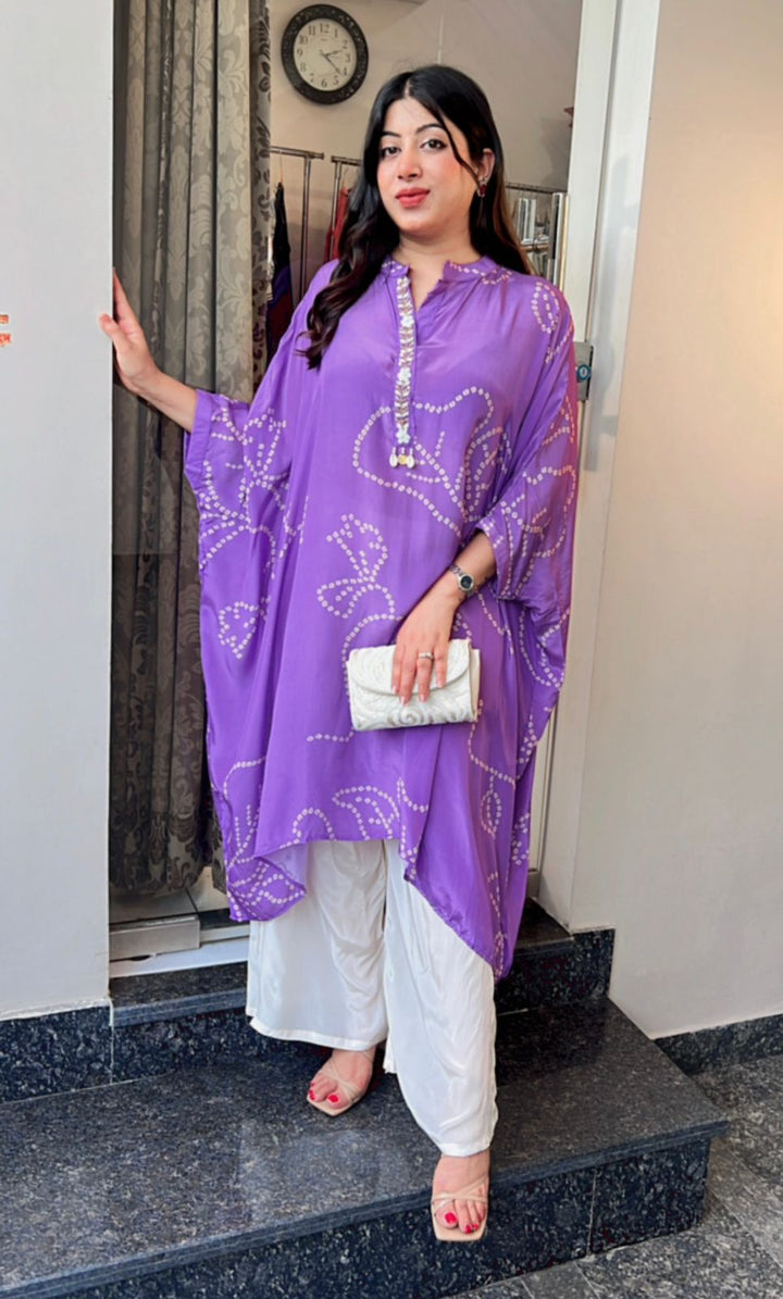 PURPLE KAFTAN STYLE CO-ORD