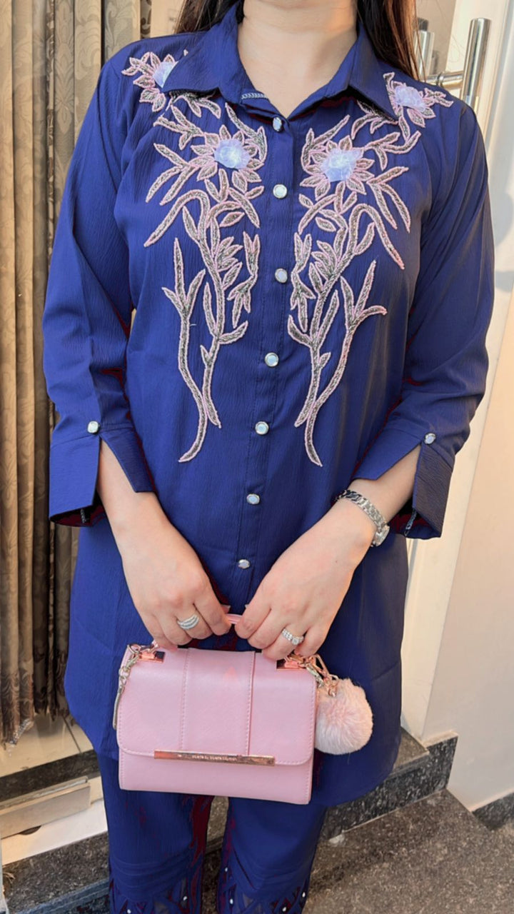 ROYAL BLUE HANDWORKED CO-ORD
