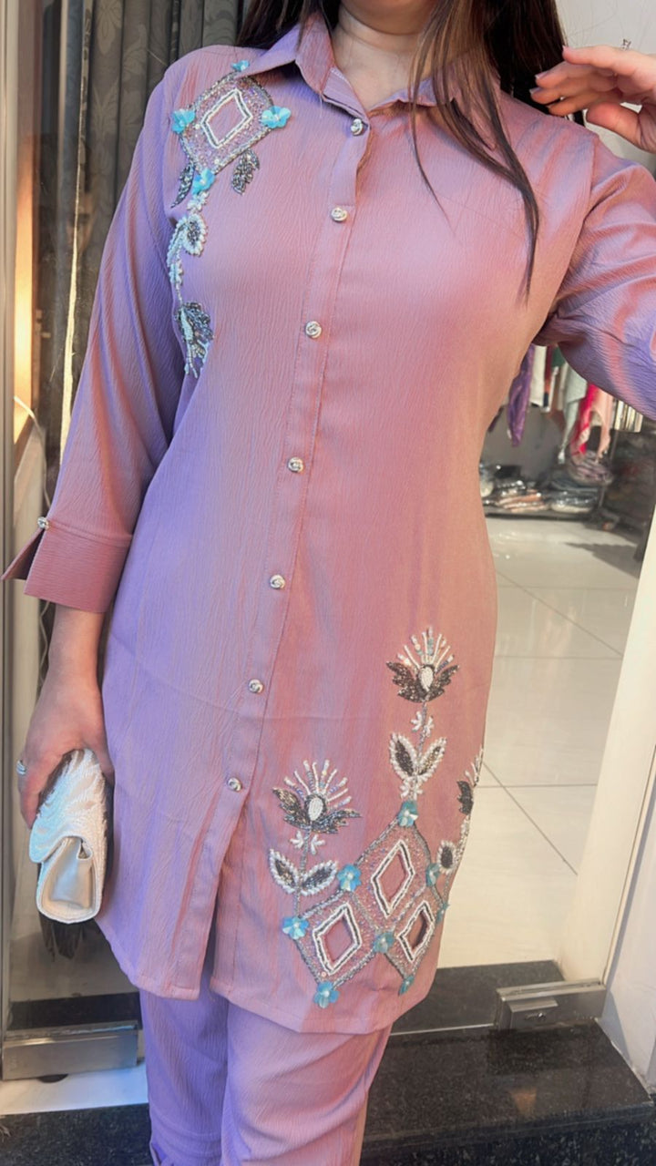 FLOWER HANDWORKED CO-ORD