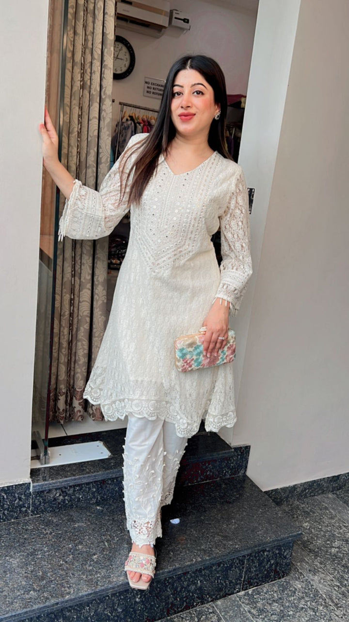 SCHIFFLI NET FABRIC PAKISTANI CO-ORD