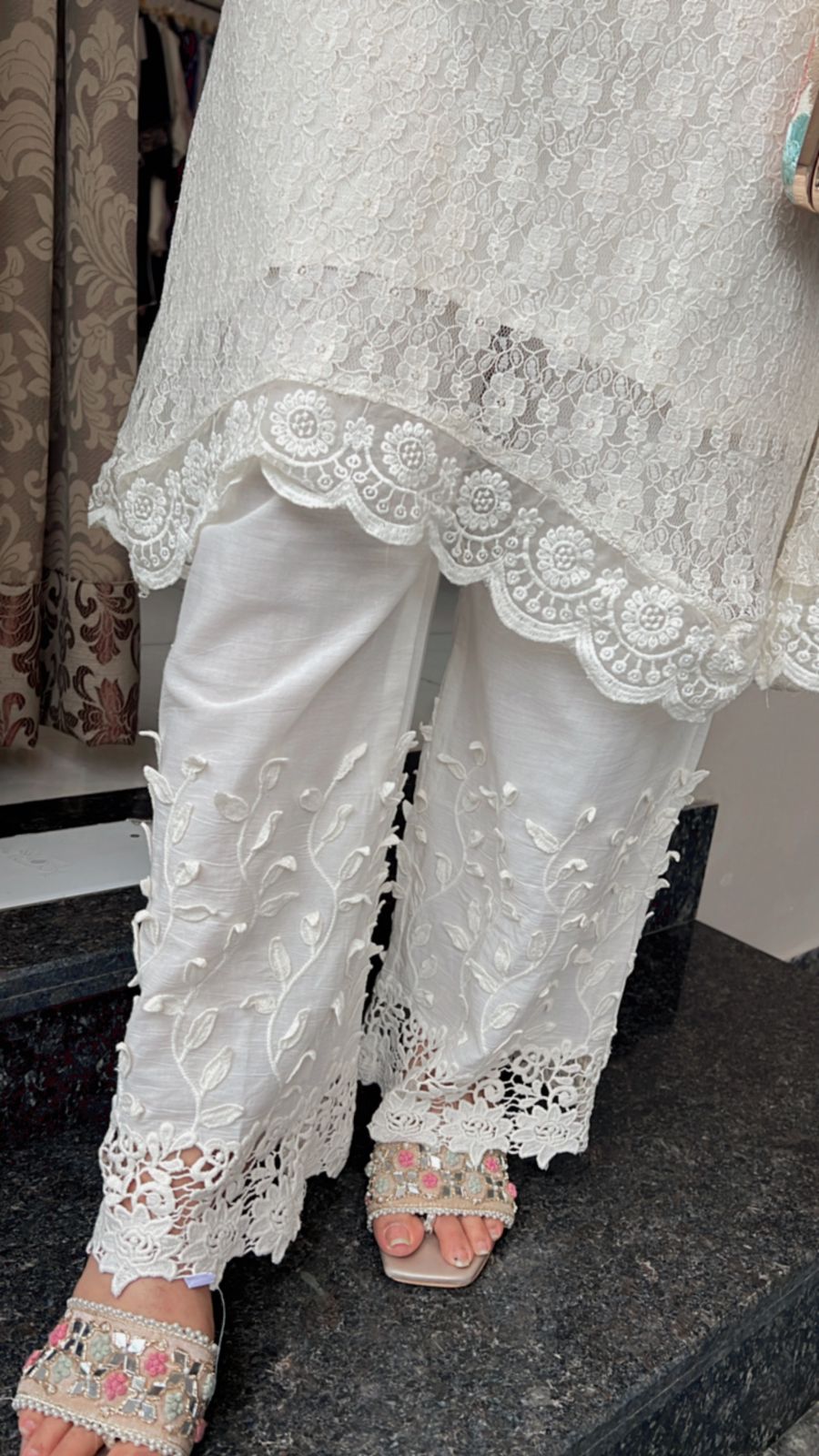 SCHIFFLI NET FABRIC PAKISTANI CO-ORD