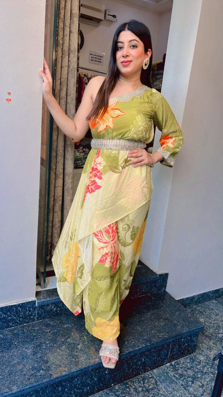 FESTIVE 2PC SET WITH BELT
