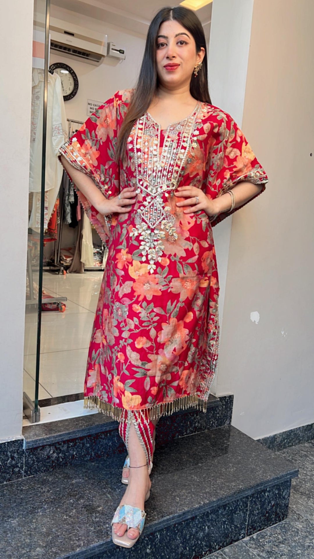 TULIP PANTS KAFTAN FESTIVE SET