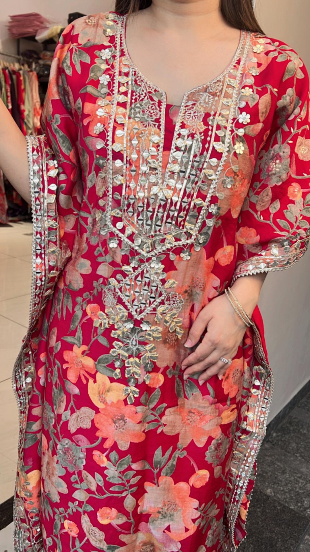 TULIP PANTS KAFTAN FESTIVE SET