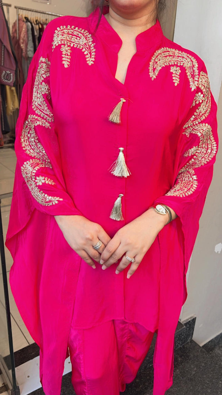 FESTIVE CREPE TULIP PANTS KAFTAN