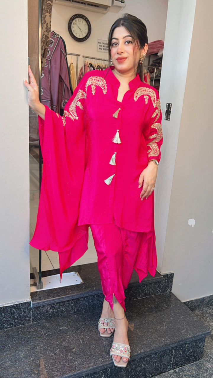 FESTIVE CREPE TULIP PANTS KAFTAN