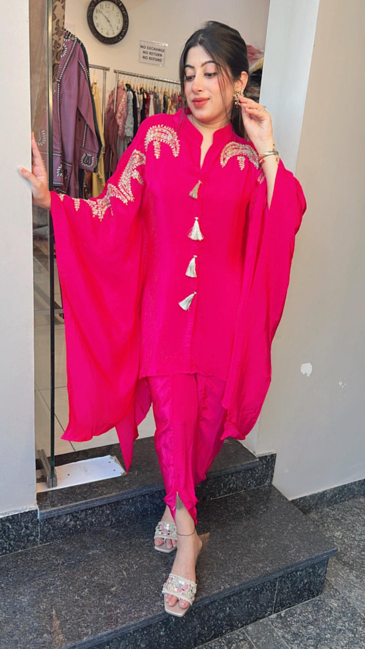 FESTIVE CREPE TULIP PANTS KAFTAN