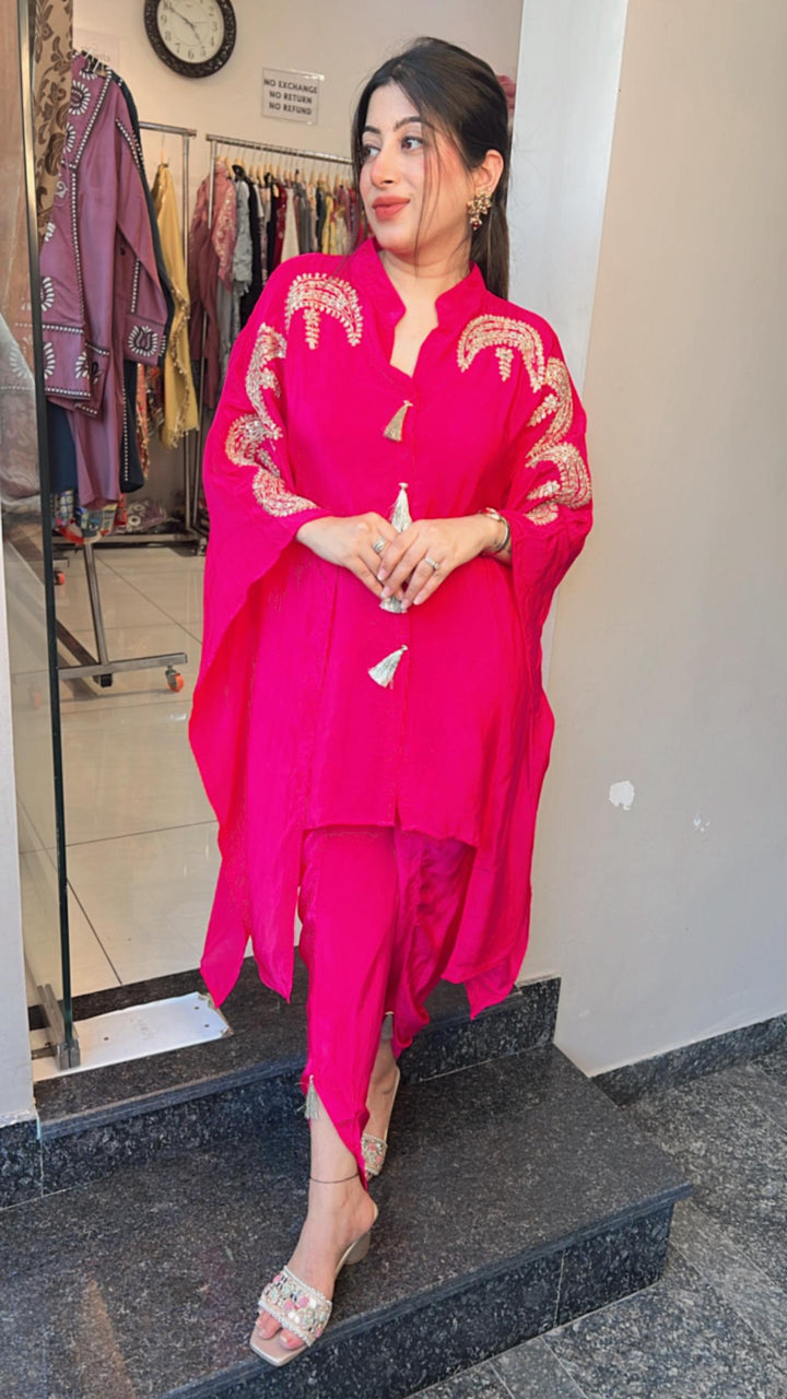 FESTIVE CREPE TULIP PANTS KAFTAN