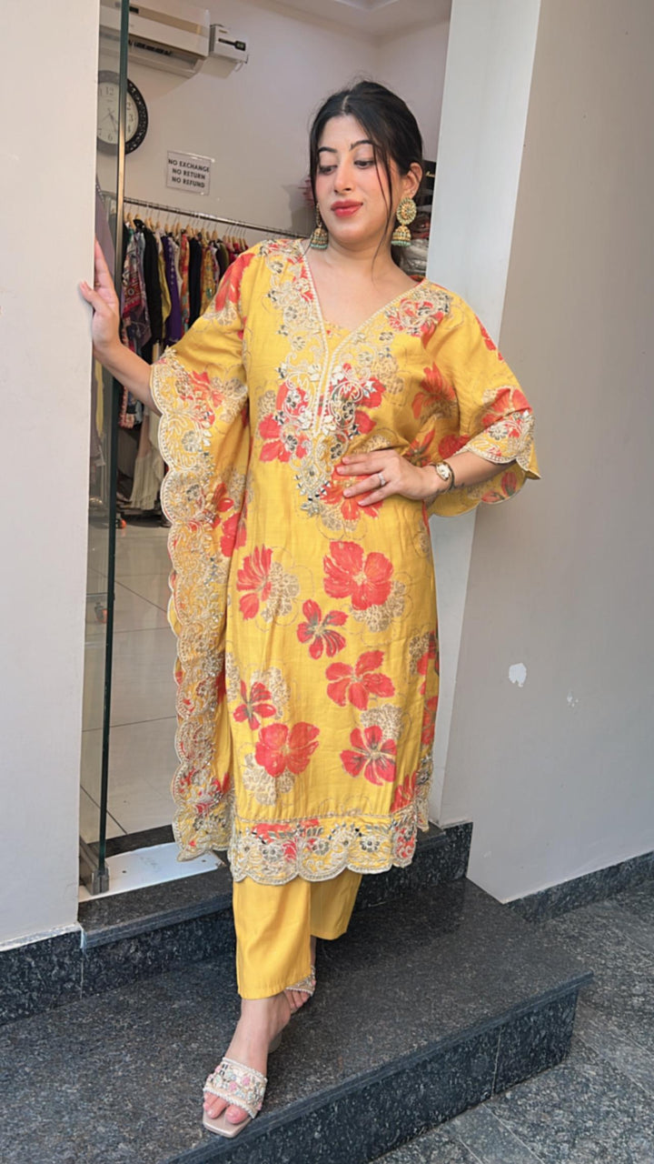 YELLOW MUSTARD FESTIVE SET