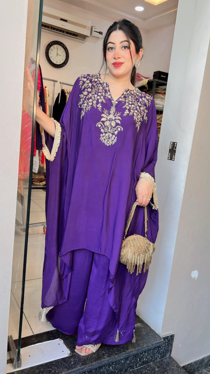 HANDWORK EMBELLISHED KAFTAN SET
