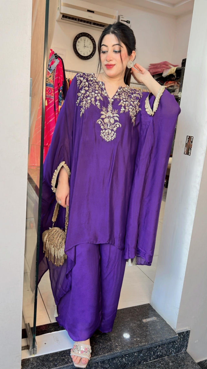HANDWORK EMBELLISHED KAFTAN SET