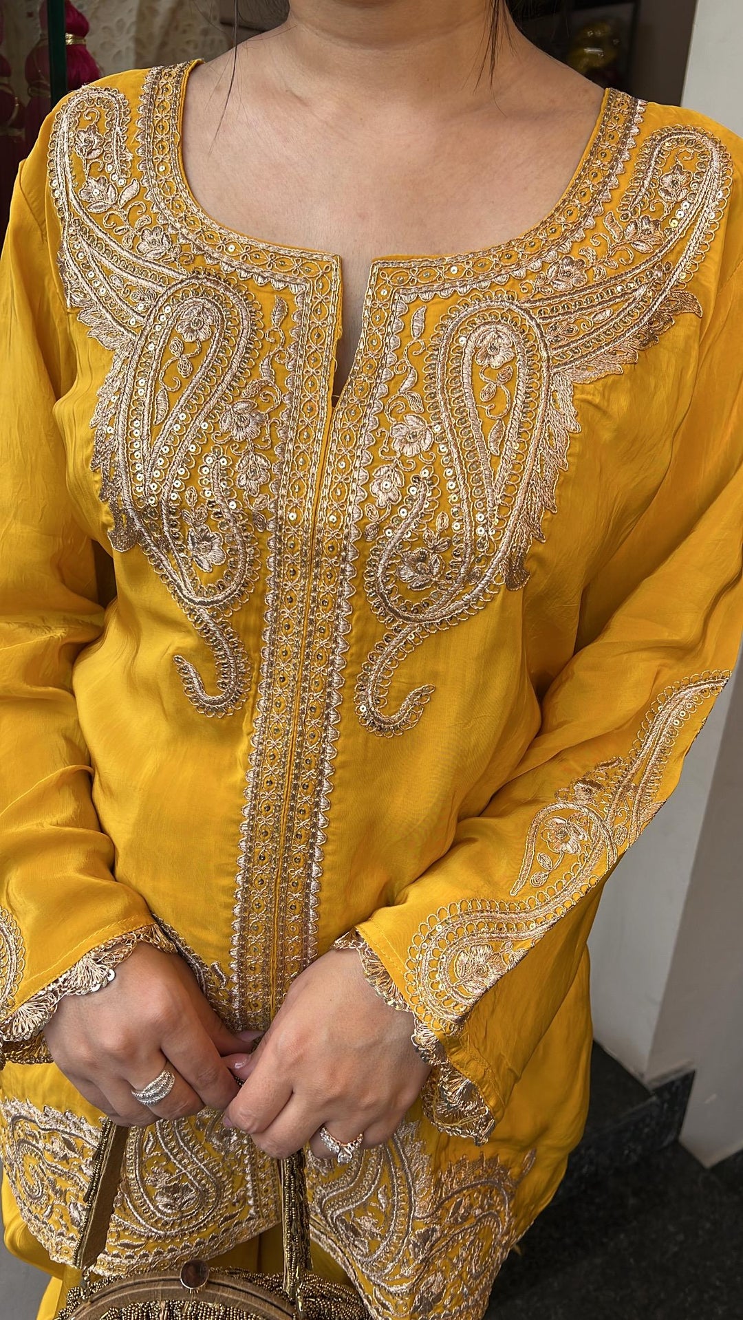 YELLOW MUSTARD TULIP PANTS CO-ORD SET