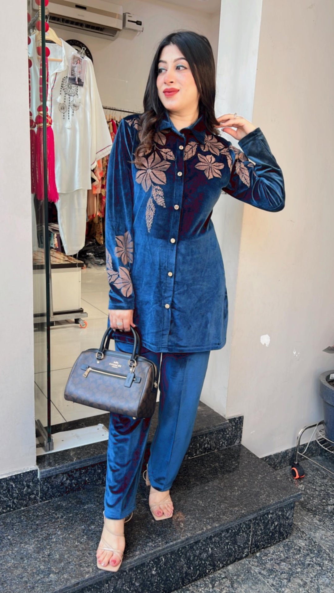 BLUE VELVET WINTER CO-ORD