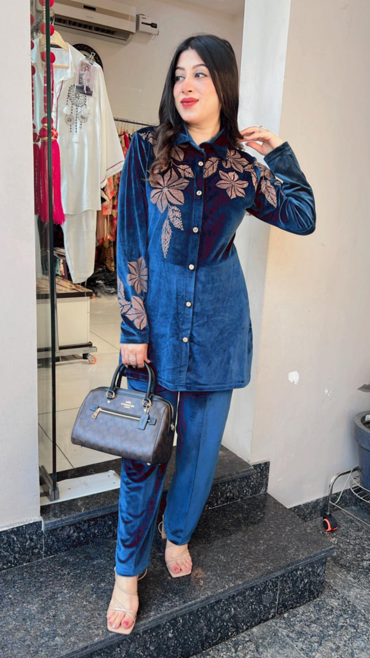 BLUE VELVET WINTER CO-ORD