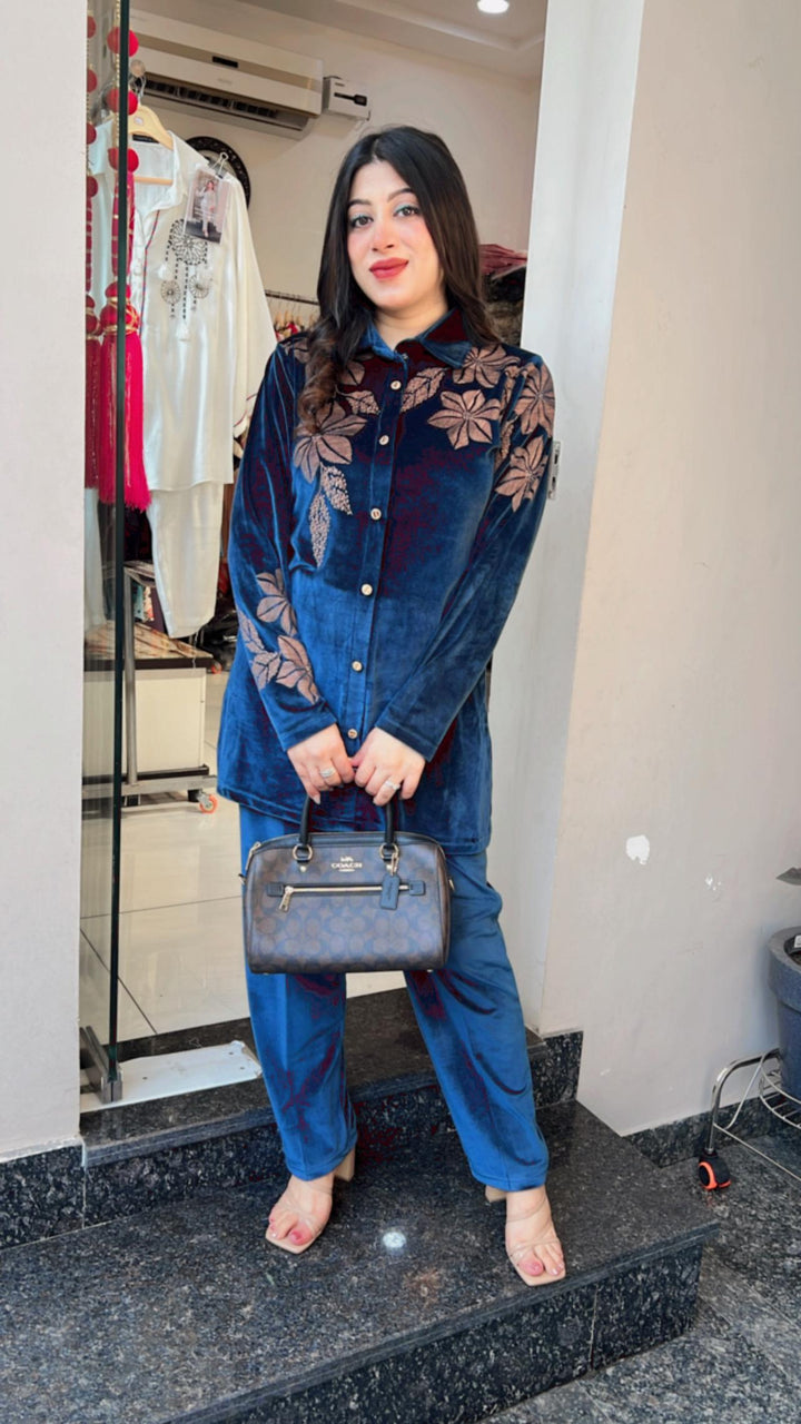 BLUE VELVET WINTER CO-ORD