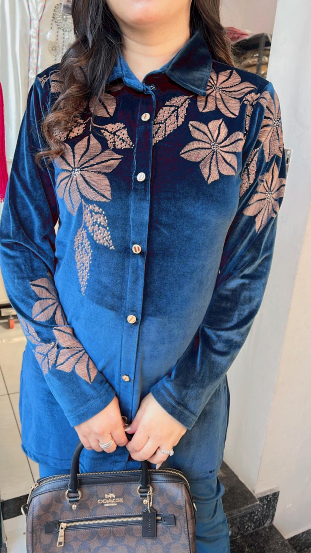 BLUE VELVET WINTER CO-ORD