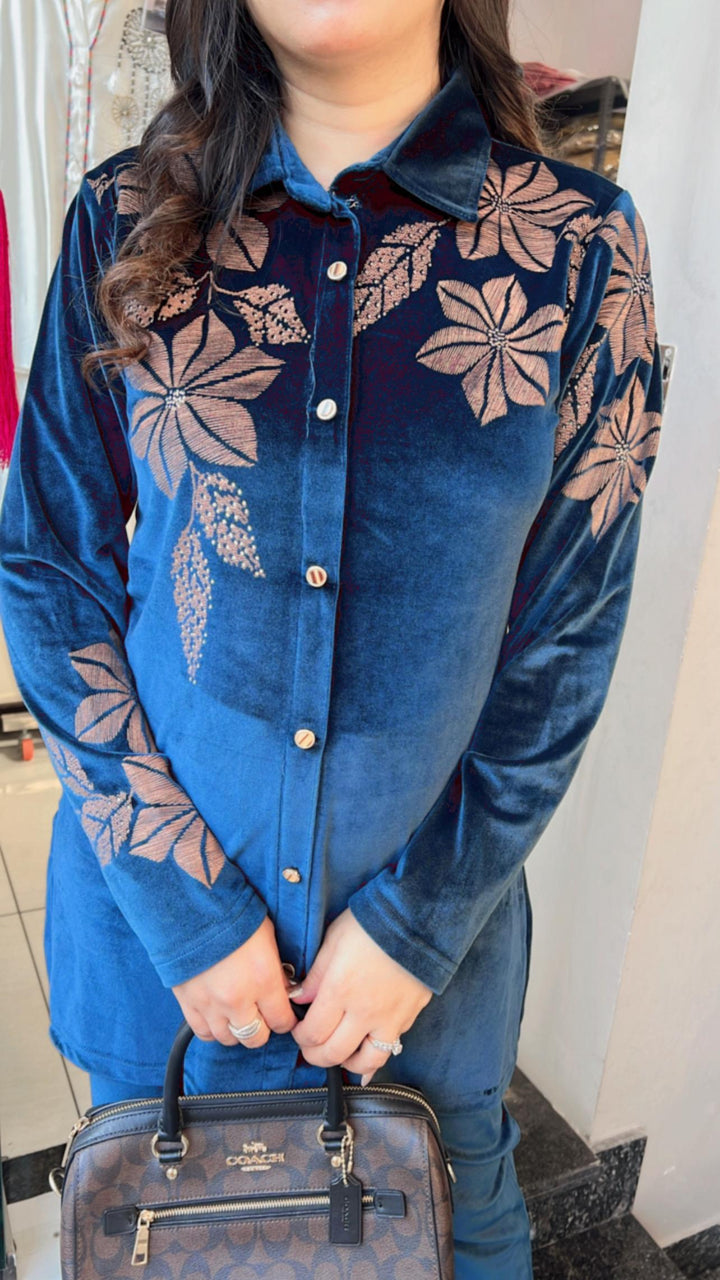 BLUE VELVET WINTER CO-ORD
