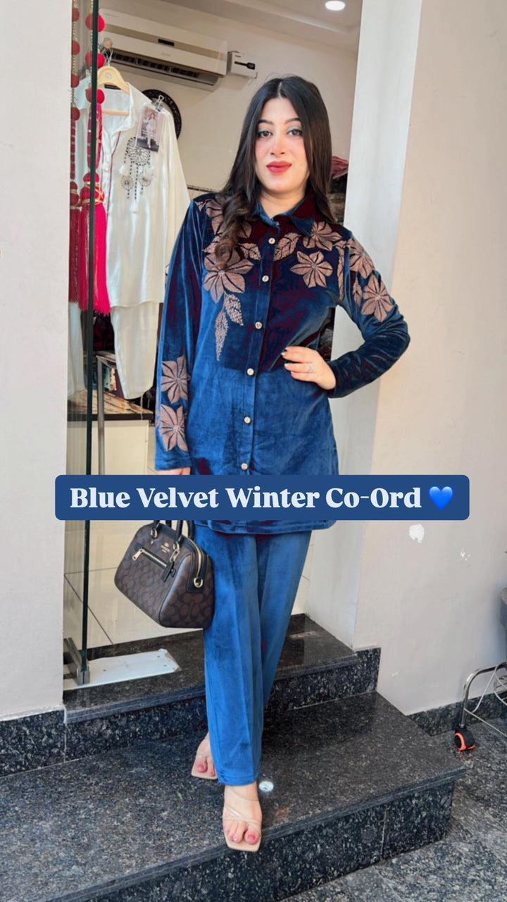 BLUE VELVET WINTER CO-ORD