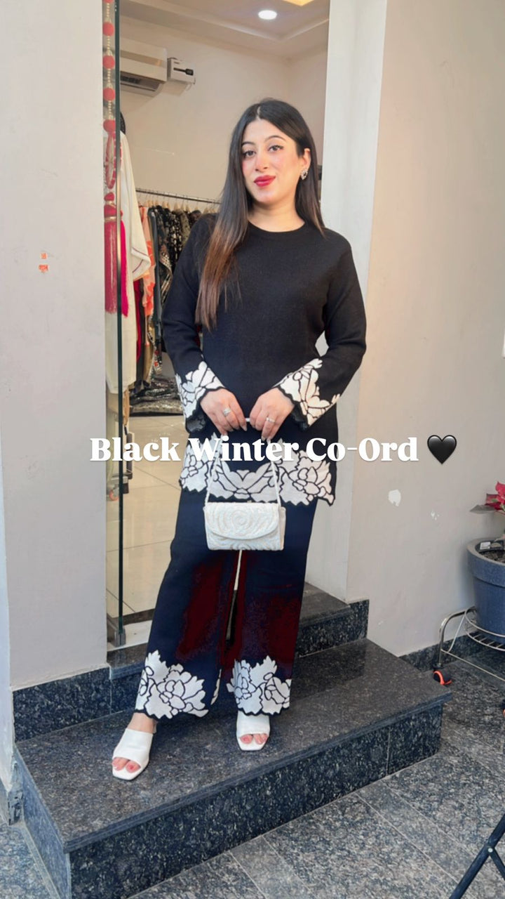 BLACK WINTER CO-ORD SET