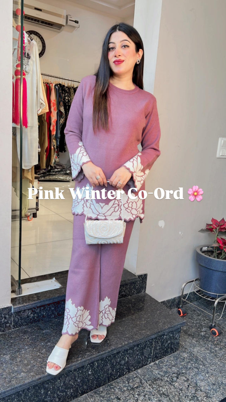 PINK WINTER CO-ORD SET