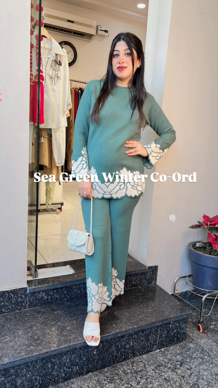 SEA GREEN WINTER CO-ORD