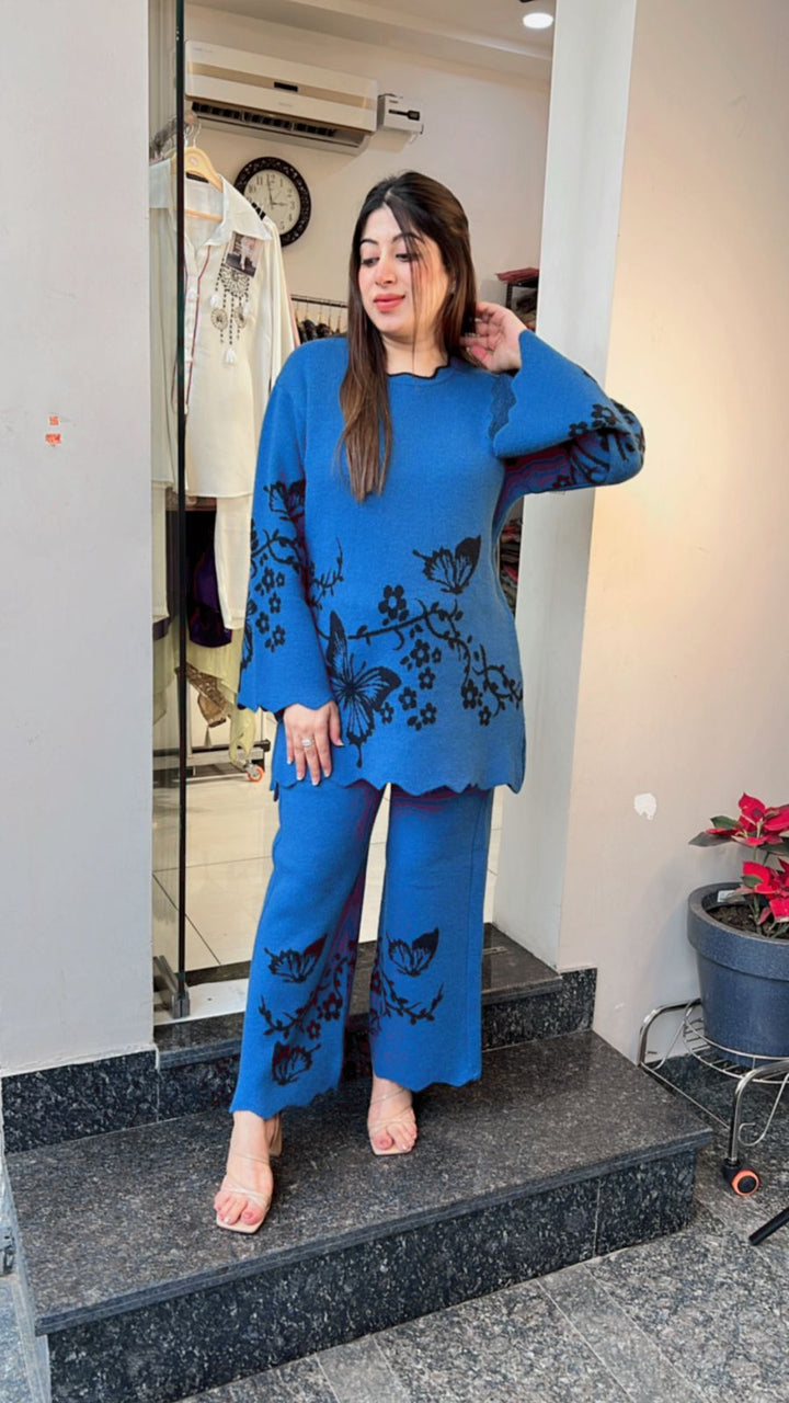 BUTTERFKY KNITTED WOOLEN CO-ORD