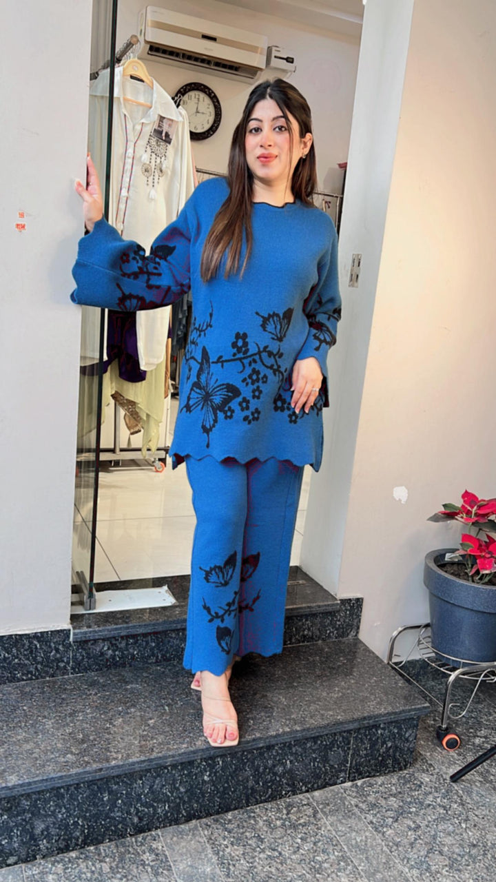 BUTTERFKY KNITTED WOOLEN CO-ORD