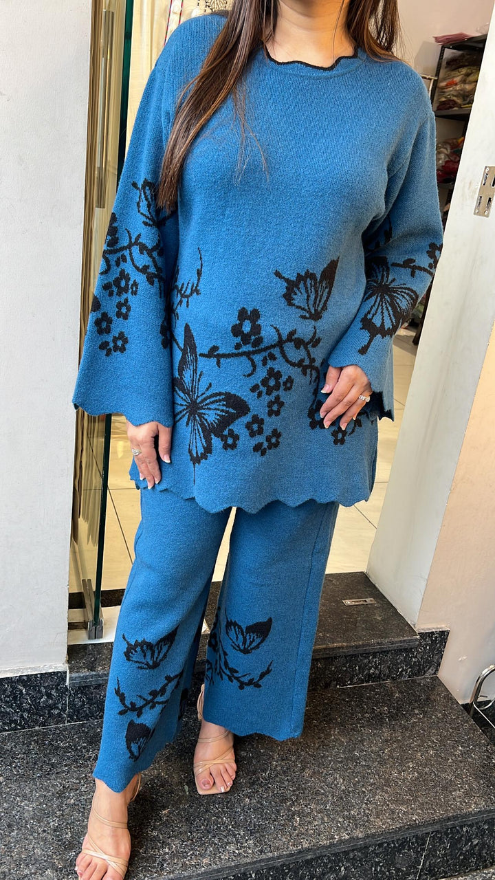 BUTTERFKY KNITTED WOOLEN CO-ORD