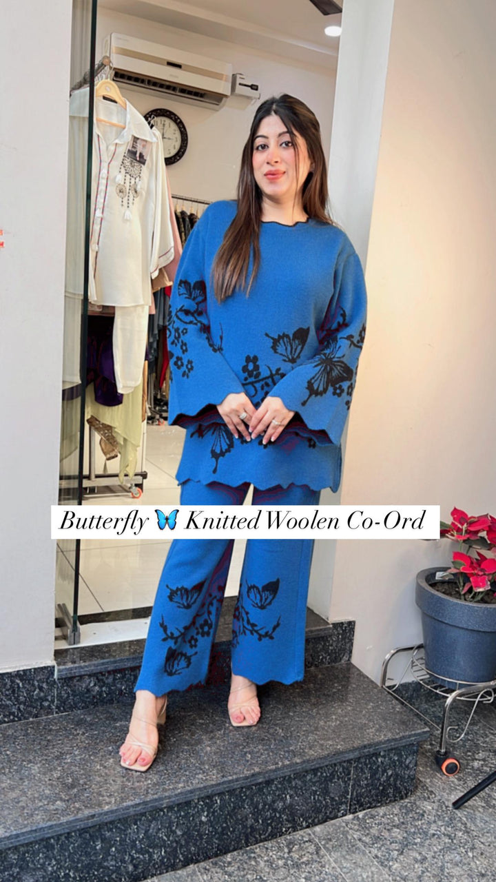 BUTTERFKY KNITTED WOOLEN CO-ORD