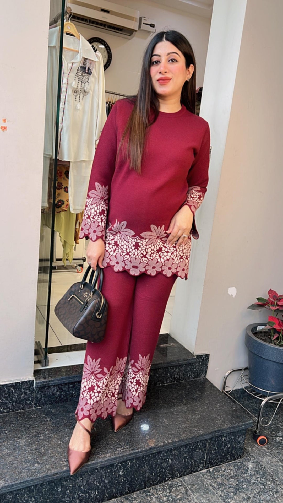 FLORAL WINTER KNITTED CO-ORD