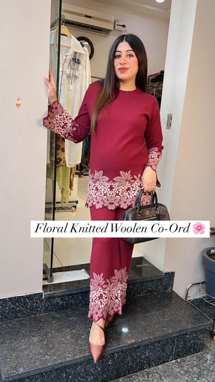 FLORAL WINTER KNITTED CO-ORD