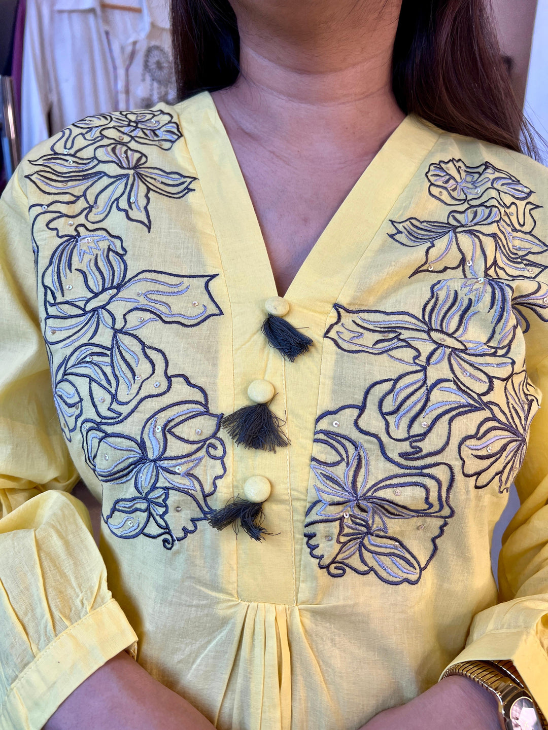 SOFT COTTON THREAD EMBROIDERY CO-ORD