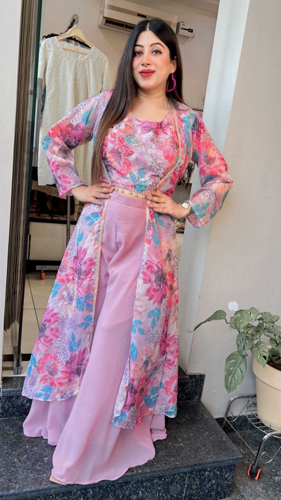EMBELLISHED INDO-WESTERN 3 PC SET