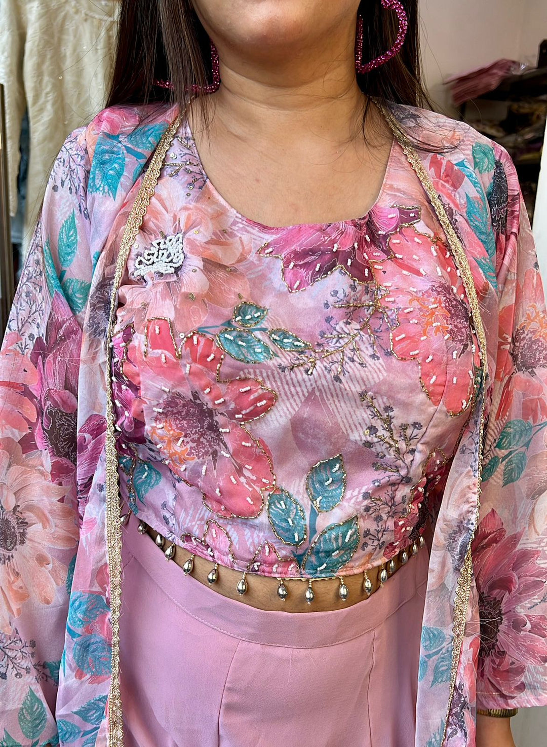 EMBELLISHED INDO-WESTERN 3 PC SET
