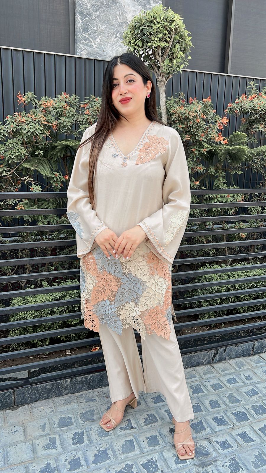 Beautiful Embroidered Cutwork Crochet Co-ord ✨💫