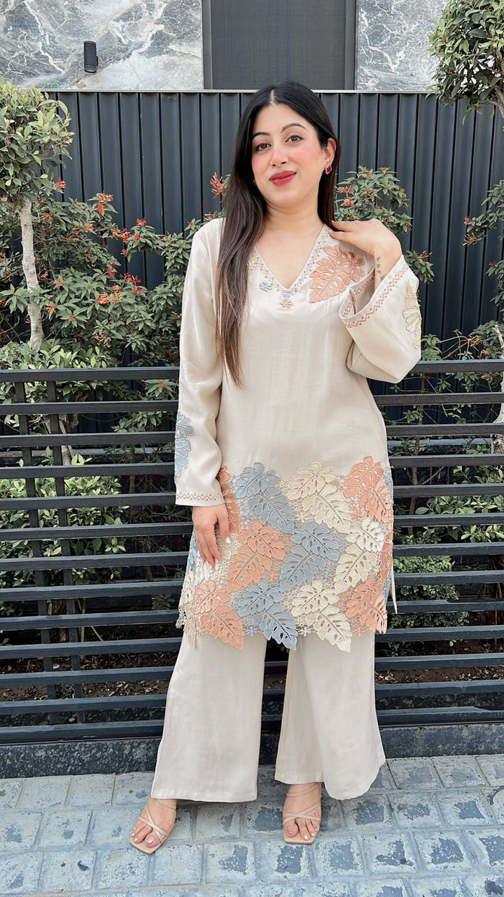 Beautiful Embroidered Cutwork Crochet Co-ord ✨💫
