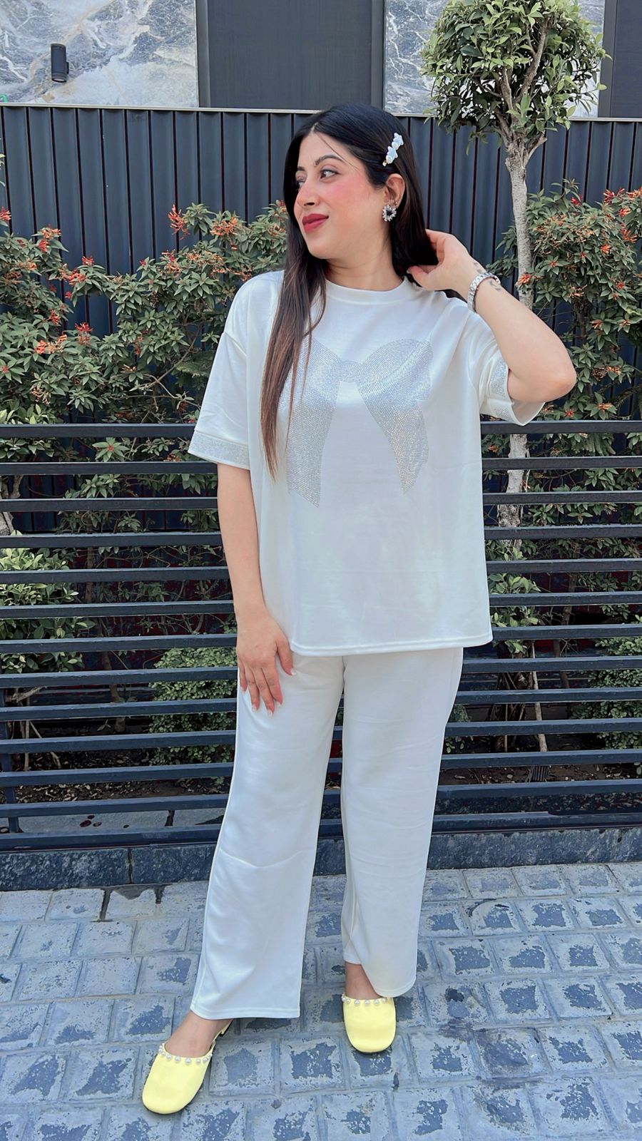 Chique WHite travel co-ord