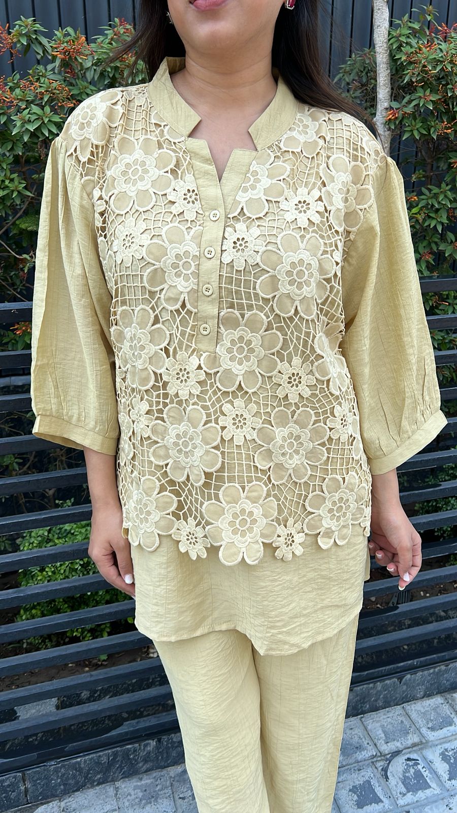 BUTTER YELLOW FLORAL CO-ORD