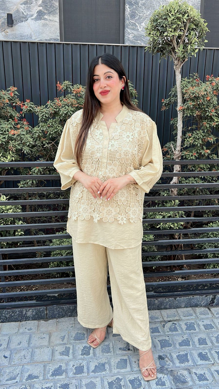 BUTTER YELLOW FLORAL CO-ORD