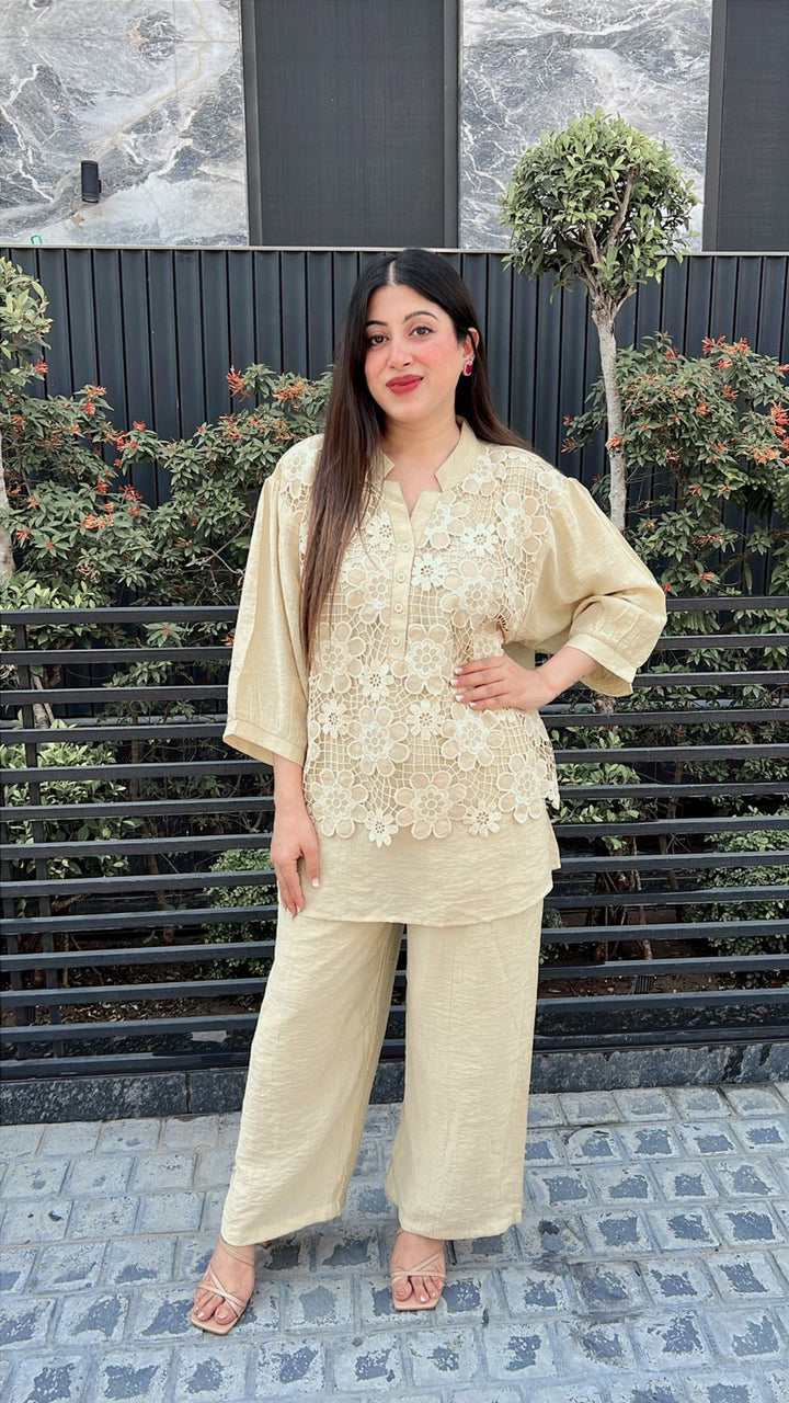 BUTTER YELLOW FLORAL CO-ORD