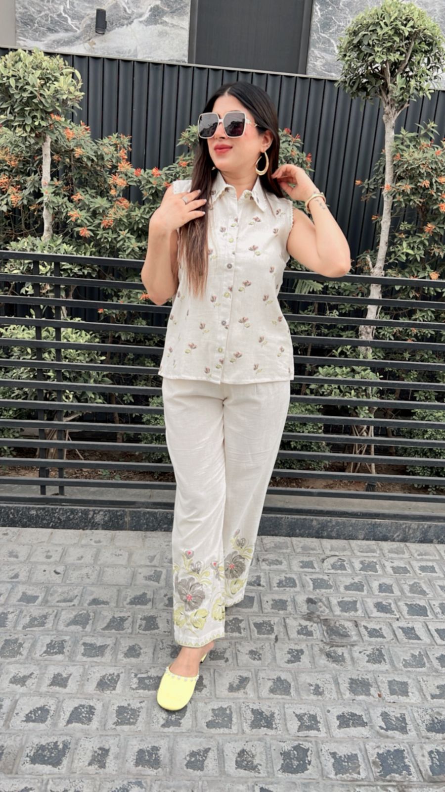 GREEN FLORAL PRINTED CO-ORD