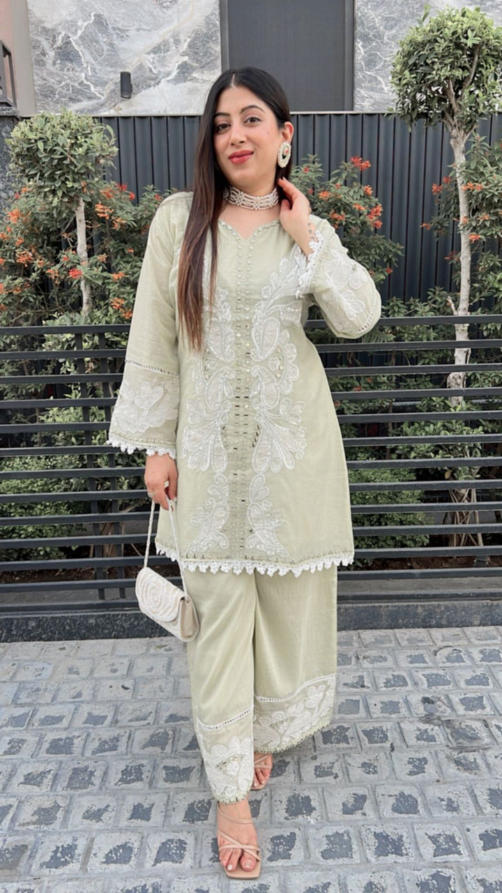 PISTA GREEN RAKHI EDITION CO-ORD
