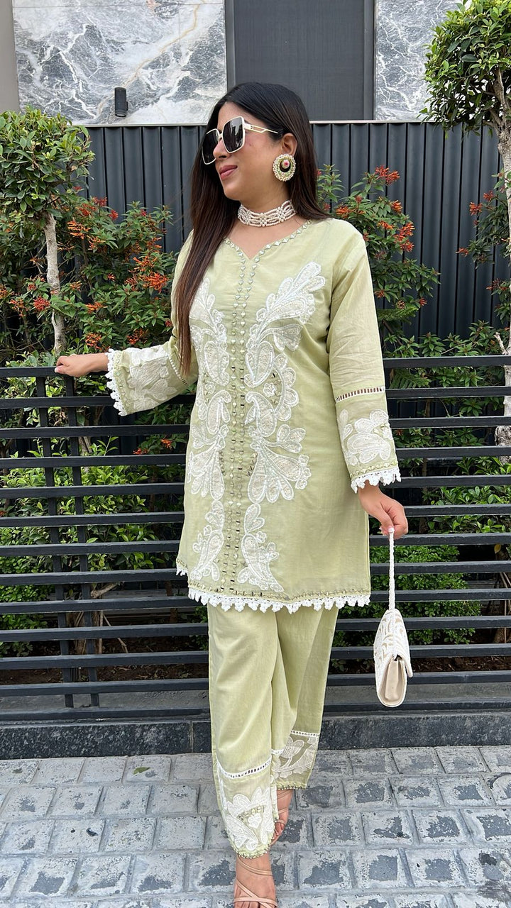 PISTA GREEN RAKHI EDITION CO-ORD