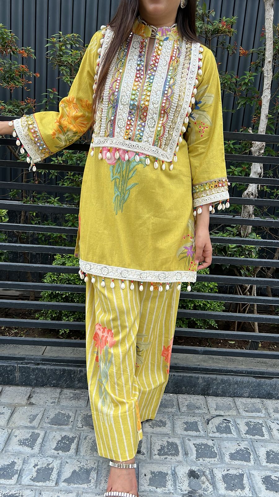 YELLOW MUSTARD FARSHI CO-ORD